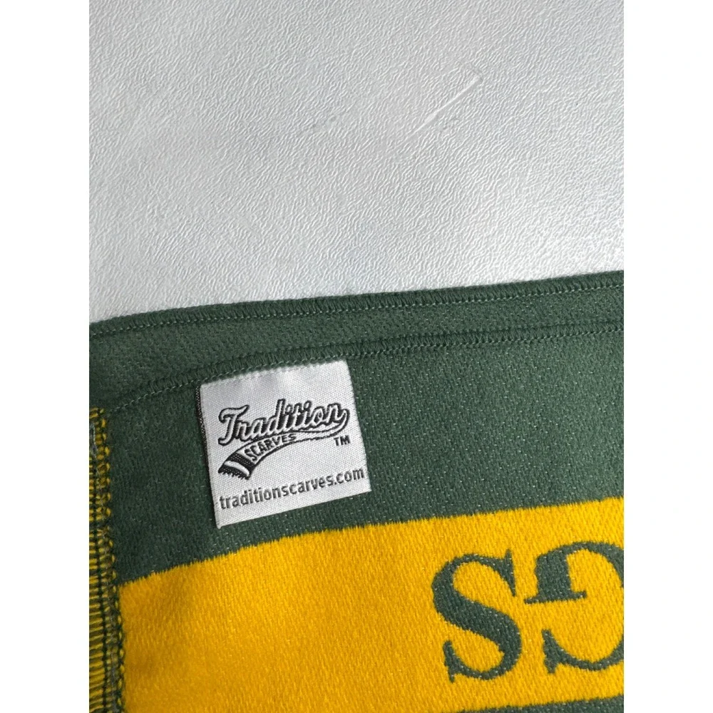 White Oak‎ Vikings Scarf Green Gold High School Football Spirit Fan Traditions